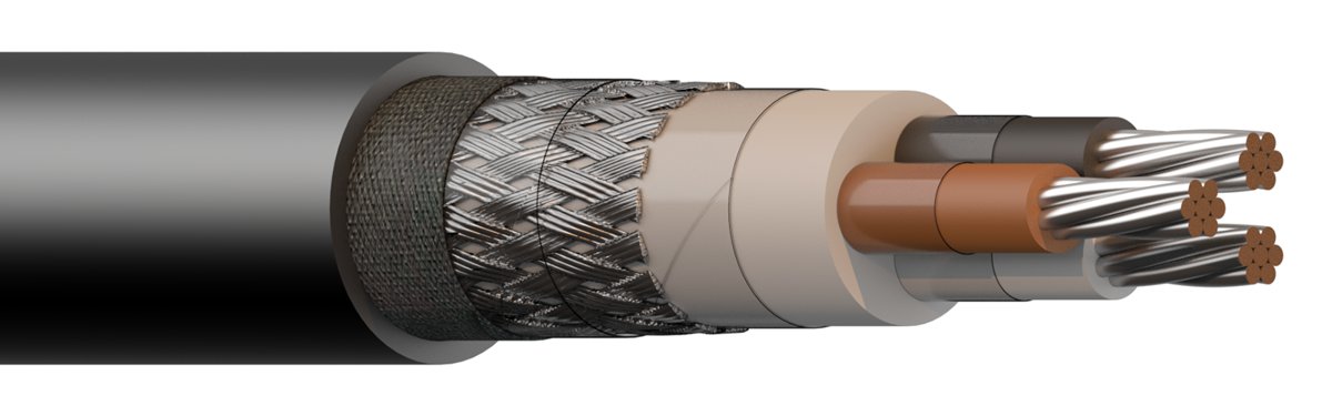 Draka/Prysmian RFOU-VFD 1kV(3kV) 3x 120 mm² + 3x 25 mm²