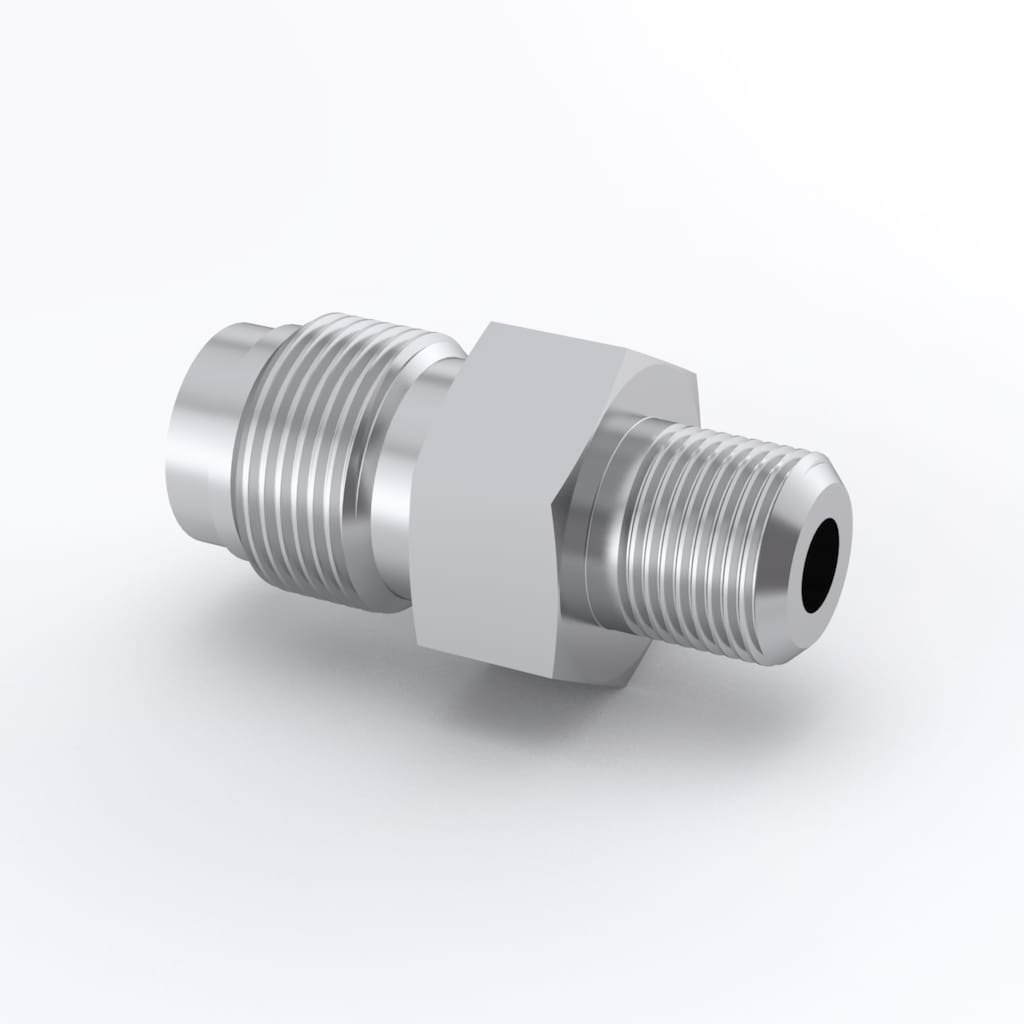 Swagelok 316 Stainless Steel VCR Face Seal Fitting, Male NPT Connector Body, 1/2 in. VCR x 3/8 in. MNPT
