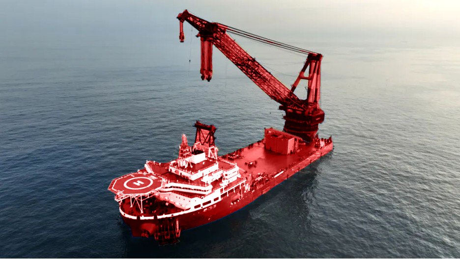 NOV (National Oilwell Varco) - GustoMSC Brand ENSIS 4000 Heavy Lift Crane Vessel