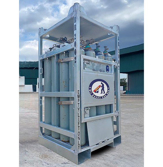 Nippon Gases Offshore PB8965G - 48 cylinder offshore bundle, PB8965GA - 48 cylinder offshore bundle