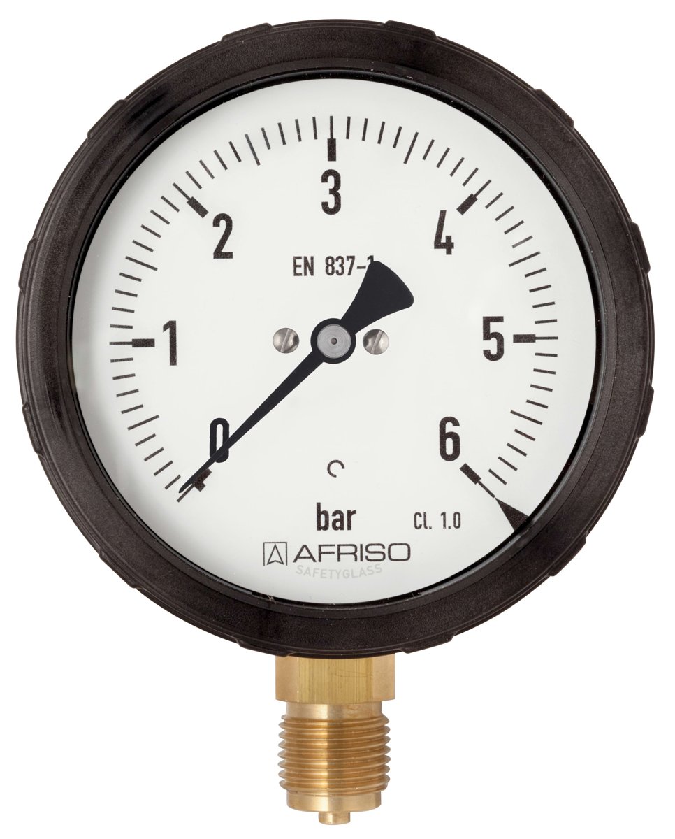 AFRISO Bourdon tube pressure gauge RF100GlySR | 85201611