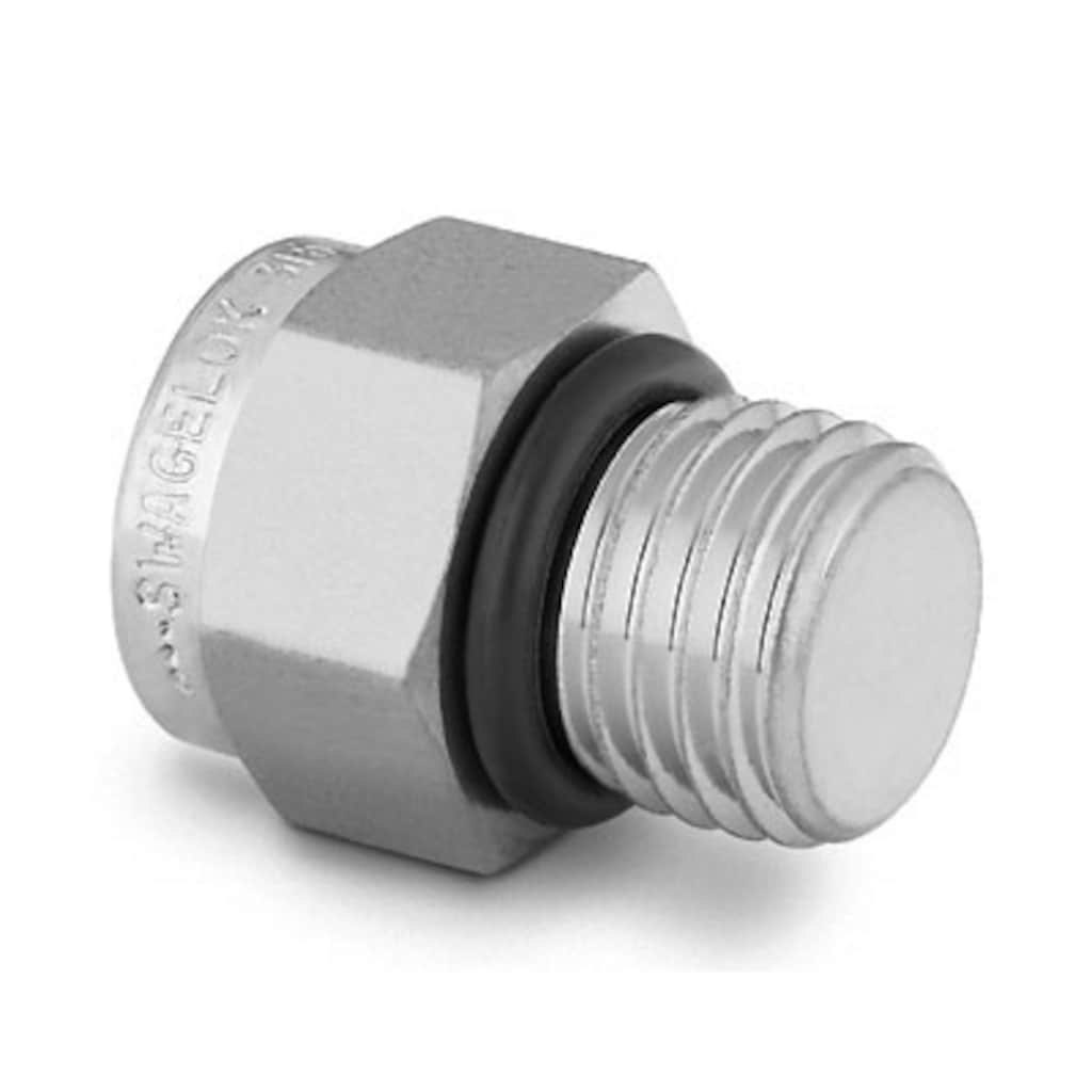 Swagelok Stainless Steel Pipe Fitting, Hex Head Plug, 3/4-16 Male SAE/MS Straight Thread