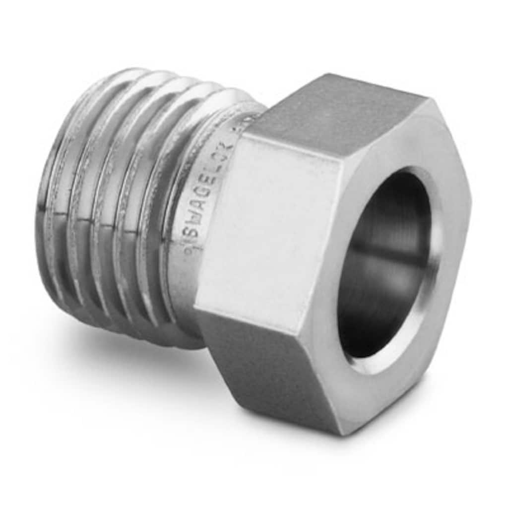 Swagelok 316 Stainless Steel High Flow VCR Face Seal Fitting, 1/4 in. Male Nut