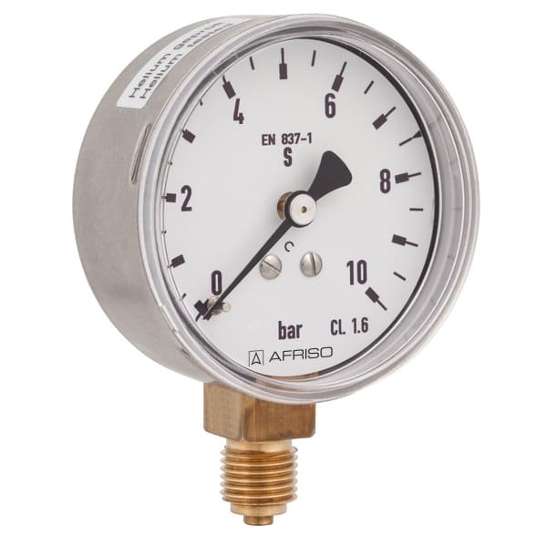 AFRISO Bourdon tube pressure gauge RF63GT | 85112301GT