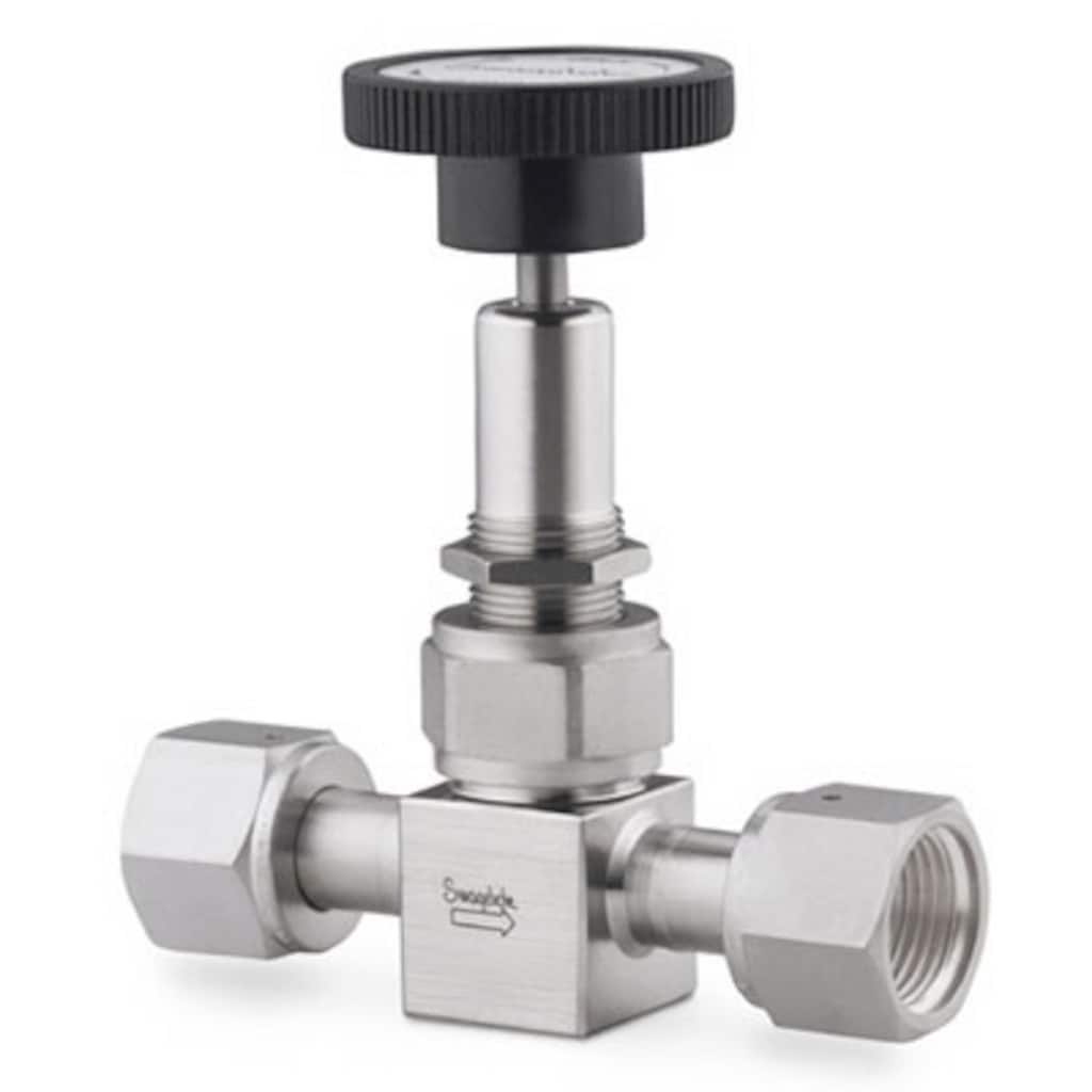 Swagelok 316L Stainless Steel High Purity Bellows Sealed Valve, 1/2 in. Female Swagelok VCR Metal Gasket Face Seal Fitting