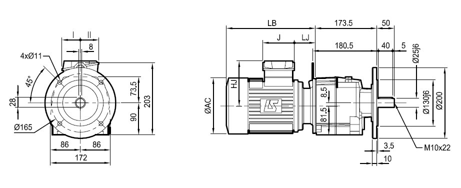 Leroy-Somer Cb 3133 Built-in mounting MI