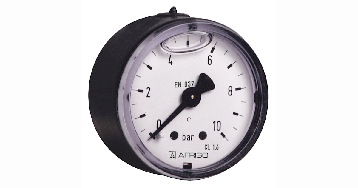AFRISO Glycerine filled Bourdon tube pressure gauges RF40Gly | 85023611