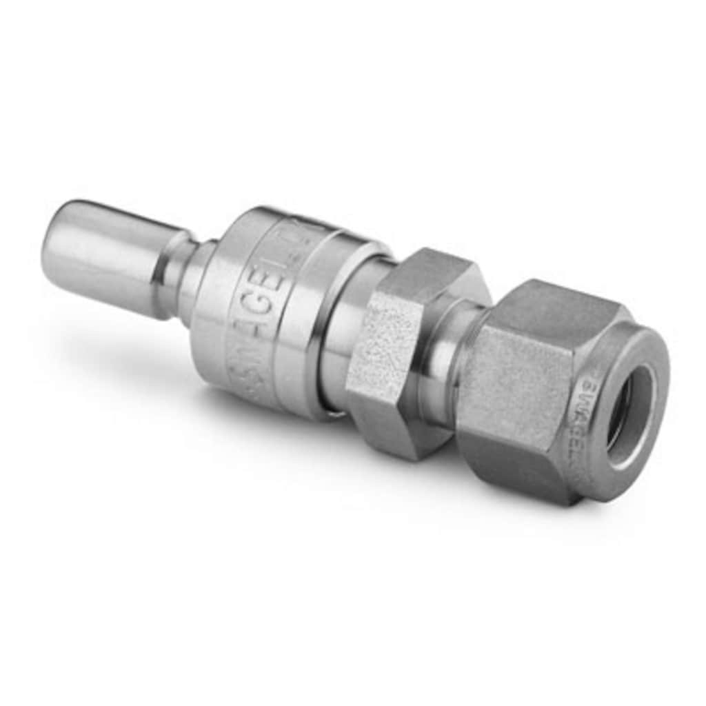 Swagelok Schnellkupplungsstecker, nicht absperrend, Edelstahl, 12 mm Swagelok Rohrverschraubung (Serie QC8)