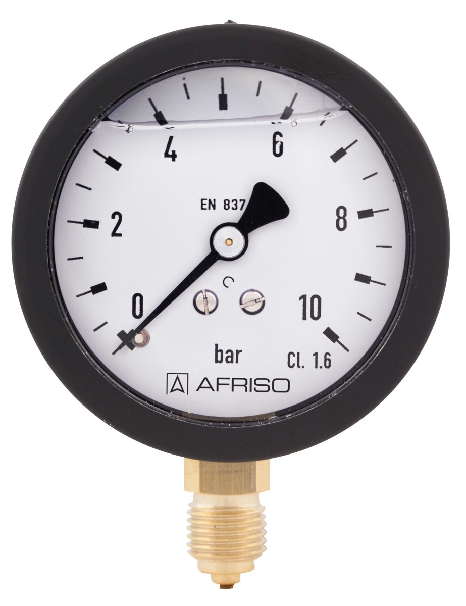 AFRISO Glycerine filled Bourdon tube pressure gauges RF50Gly | 85059601