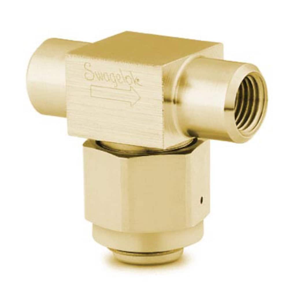 Swagelok T-Partikelfilter, Messing, 1/4 Zoll NPT Innengewinde, ohne Filterelement