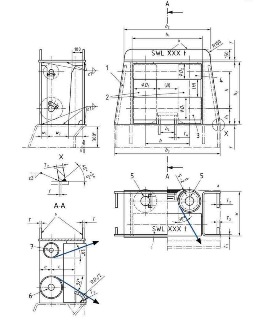 Boomarine ISO 13733:2020 Roller Fairlead with Upper Roller