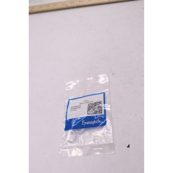 Swagelok PTFE Ferrule Set (1 Front Ferrule/1 Back Ferrule) for 1/2 in. Tube Fitting, Order in multiples of 10