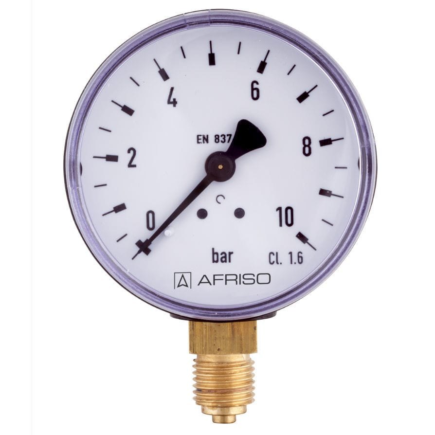 AFRISO Bourdon tube safety pressure gauges RF160Si | 85520402