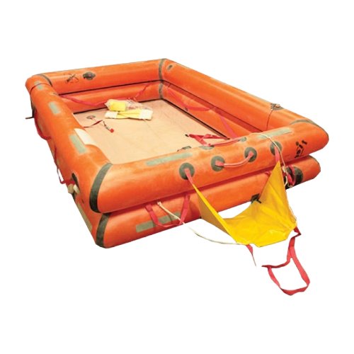 Survitec Group Zodiac type "USCG IBA 151" or "USCG HSCR 151", 151-person inflatable buoyant apparatus. May also be branded as Elliot, Crewsaver, or SSPI.