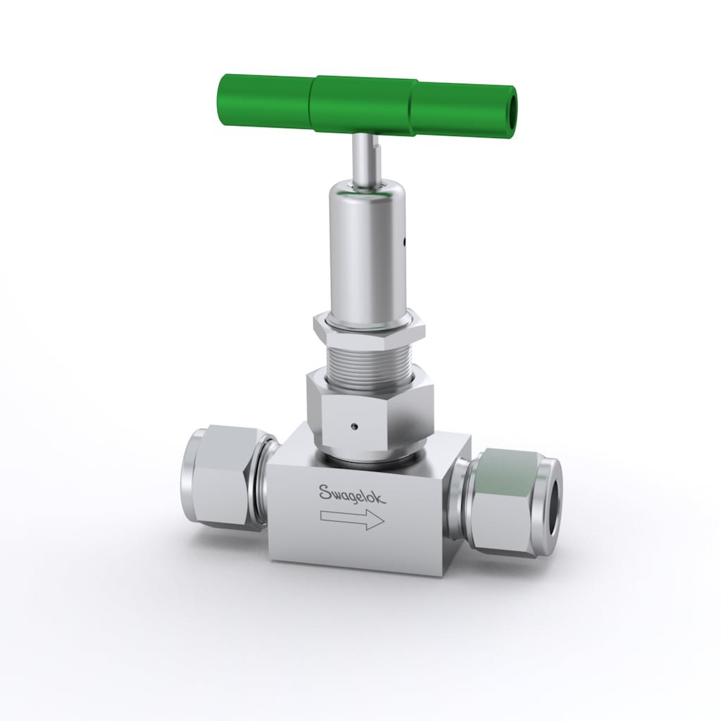 Swagelok Stainless Steel Bellows Sealed Valve, Gasketed, Spherical Stem Tip, 12 mm Swagelok Tube Fitting