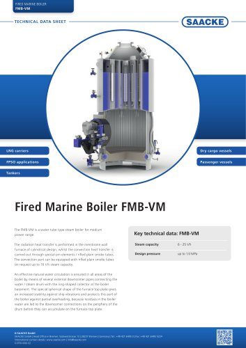 Saacke SKVG / FMB Series (Marine Burner + Boiler)