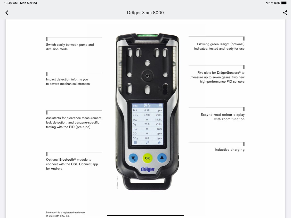 Dräger Drager X-am 8000 LEL/O2