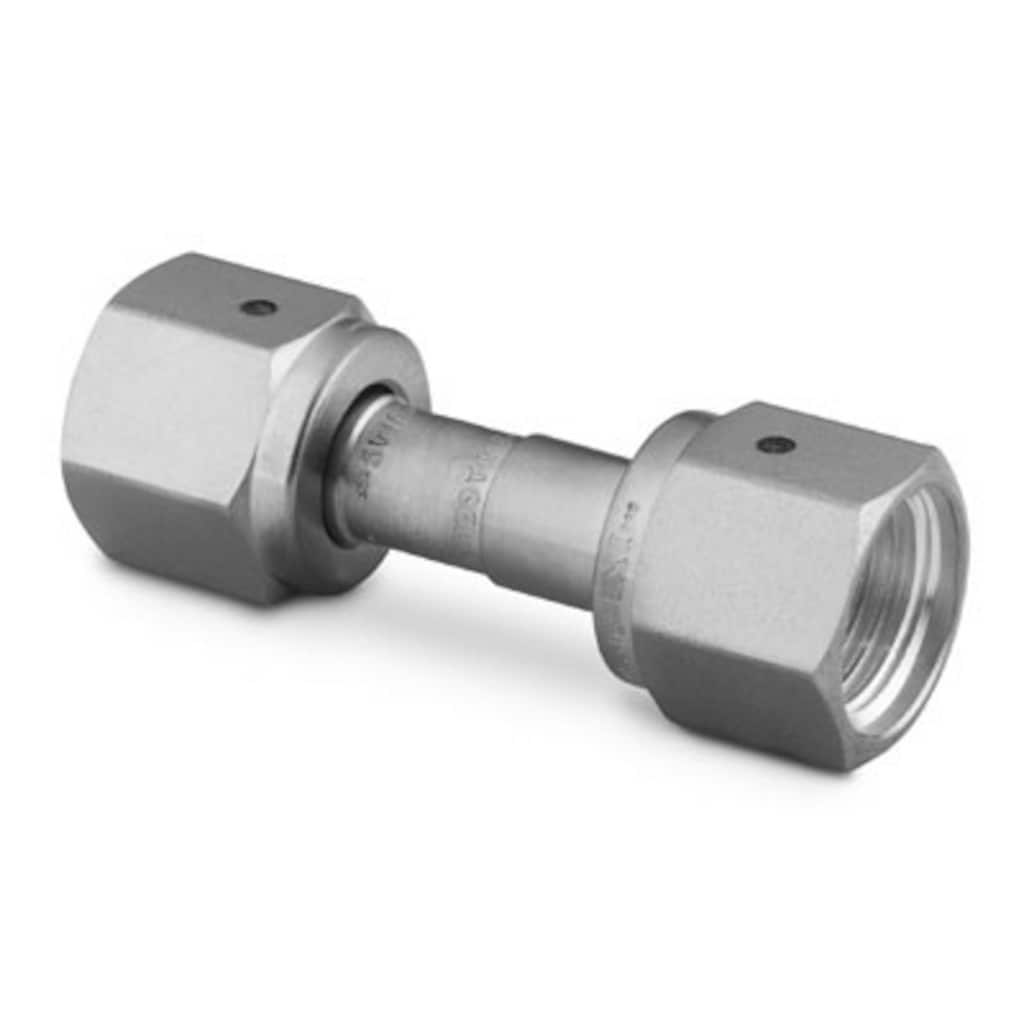 Swagelok 316 Stainless Steel VCO O-Ring Face Seal Fitting, Union, 1/2 in. Female VCO Fitting