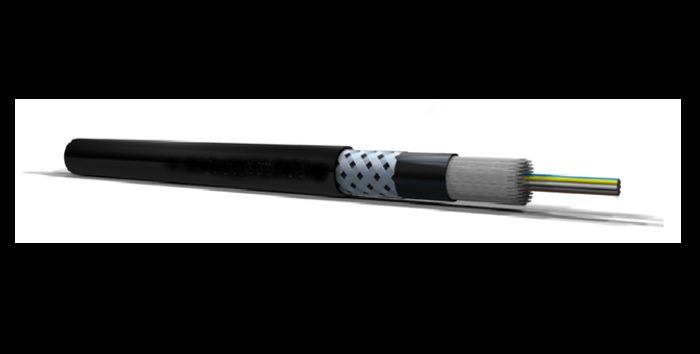 TecniKabel TKSEA FIRE RESISTANT ARMOURED BREAKOUT LSZH OPTICAL CABLE. Tight buffered.