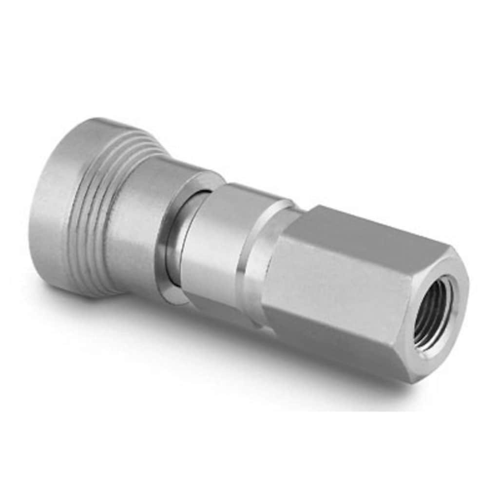 Swagelok Stainless Steel Instrumentation Quick Connect Body, 0.2 Cv, 1/4 in. Female ISO Tapered Thread