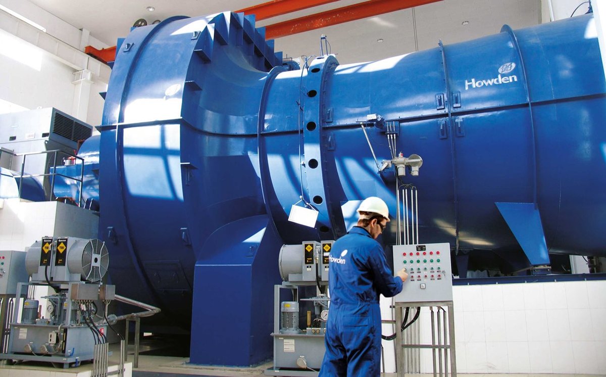 Howden Marine HMF Supply 20000m3h engine room