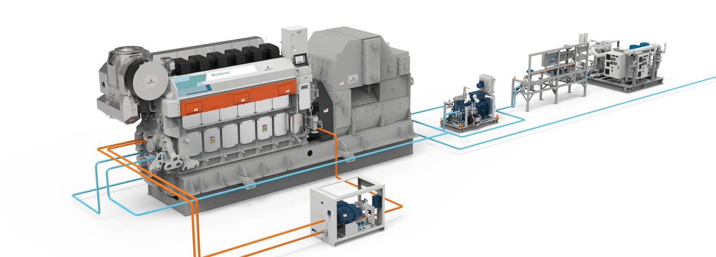 Wartsila Water Systems Wärtsilä 32 Methanol Marine Engine