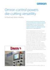 Omron Industrial control powers die-cutting versatility in food & beverage
