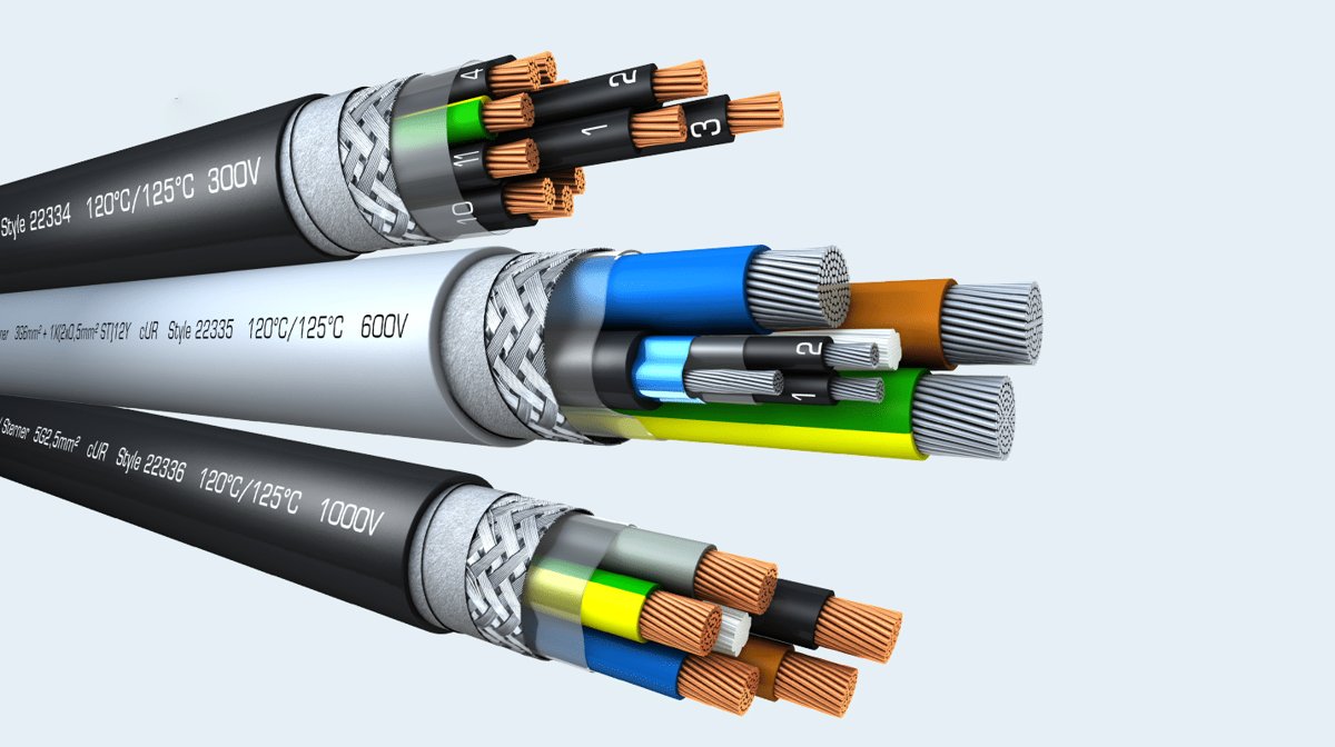 Kabel Sterner KS-Flat-cable 4G35mm2 + 13x1 mm2 + 3x0,5mm2, KS Flat-Cable 4xG6+3x(5x1,0), KS Flat-Cable 4xG25+13x1,0mm2+2x(1x1,0C) + 2x2,5mm2, KS-Flat-combicable 4G25+10x(1x1,0C) + Buscable 1x4xAWG22, KS-Flat-combicable 4G6+10x(1x1,5C) + Buscable 1x4xAWG22