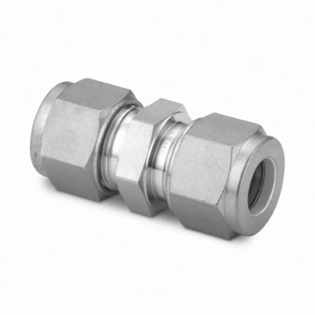 Swagelok Stainless Steel Swagelok Tube Fitting, Union, 12 mm Tube OD