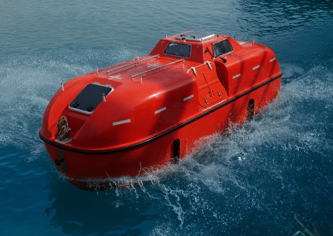 Fassmer Totally Enclosed Lifeboat 50P Diesel Outboard-C