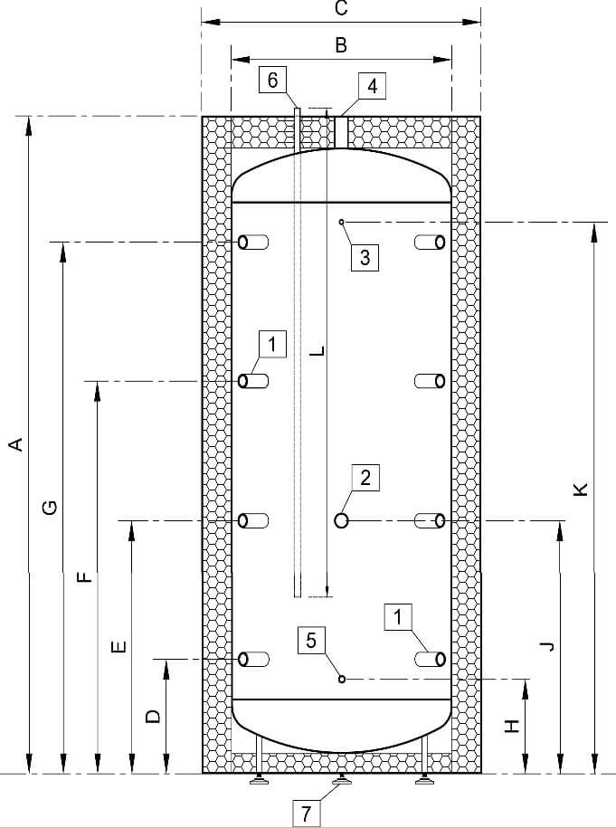 Tanktech U-ISO-H/V/G-250 (ND250)