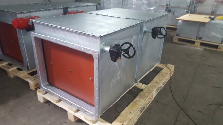 ALWO Automatic fail-safe rectangular fire damper, type "FDA"