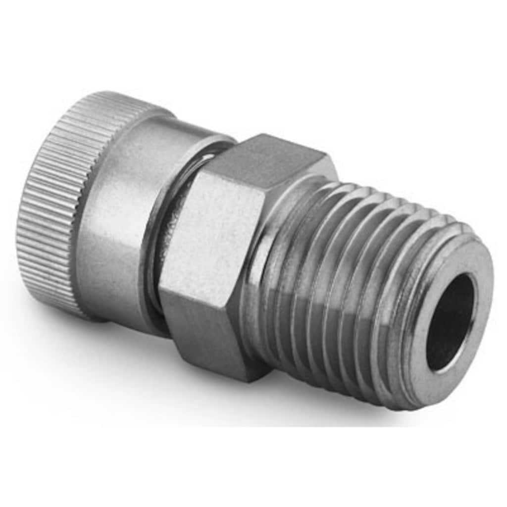 Swagelok Stainless Steel Ultra-Torr Vacuum Fitting, Male Connector, 1 in. Tube OD, Ultra-Torr Fitting x 1 in. Male NPT
