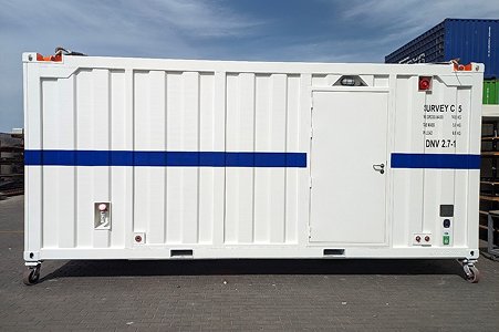 Nordic Steel 20ft BK2 offshore container for drill cuttings - NS125602_GA3