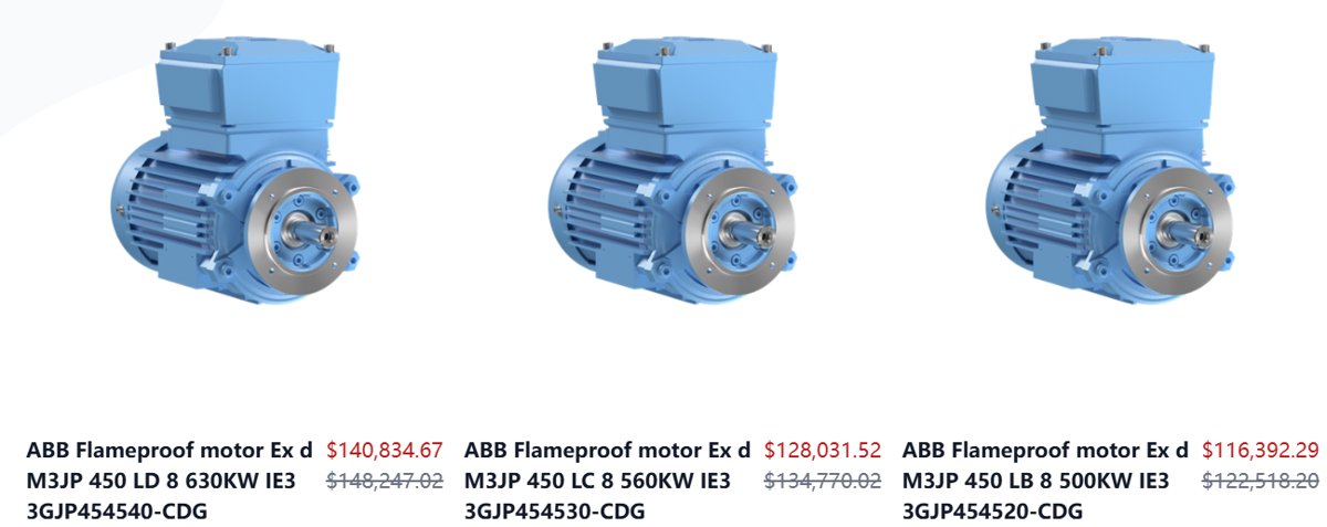 ABB Oy, IEC LV Motors 90 M3LP 280SME 6 3GLP283250-G