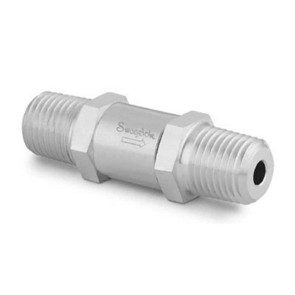 Swagelok Rückschlagventil, Edelstahl, 1/2 Zoll NPT-Außengewinde, 1,8 bar (25 psig) nominaler Öffnungsdruck