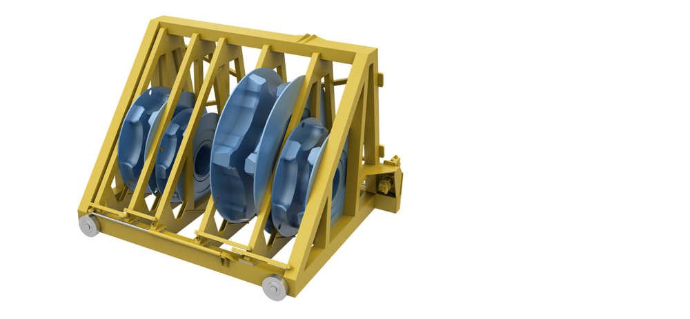 Kongsberg Maritime Chain lifter changer and storage rack (AHTS)