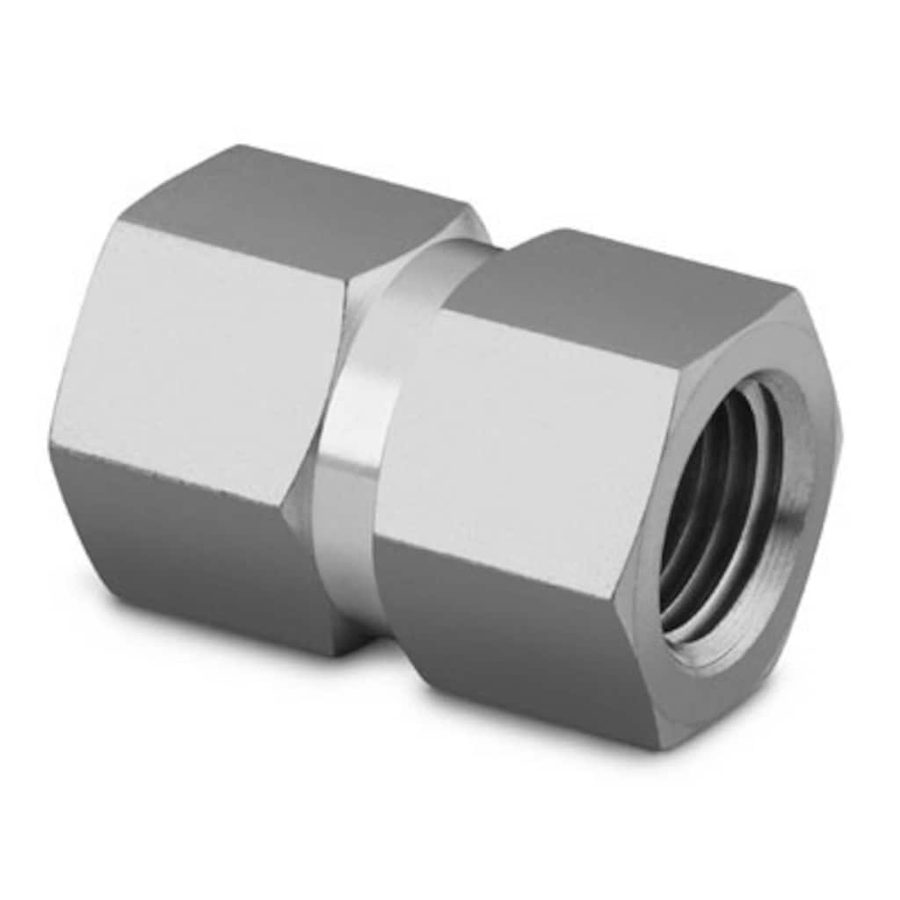Swagelok Stainless Steel Pipe Fitting, Hex Coupling, 1/4 in. Female NPT