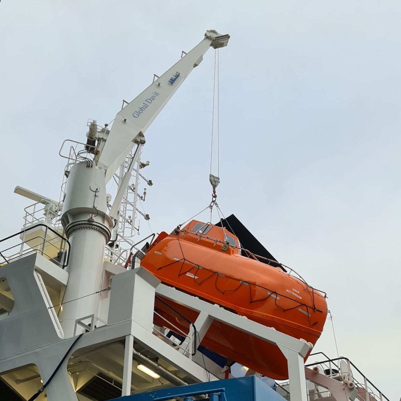 Global Davit Freefall SWL-10t-B