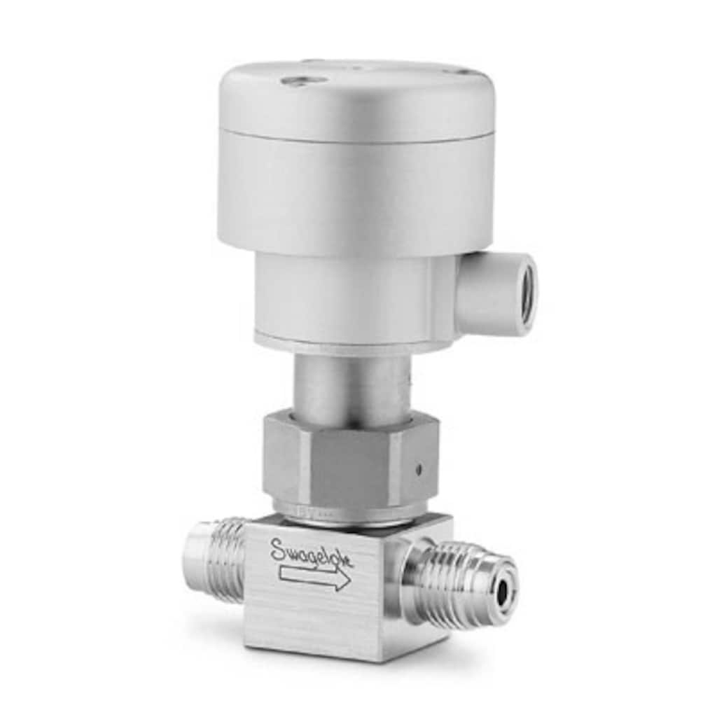 Swagelok Vanne à soufflet en acier inoxydable avec joint, embout de tige en polyimide, raccord VCR Swagelok mâle 1/2 po, nettoyage SC-11, actionneur NF