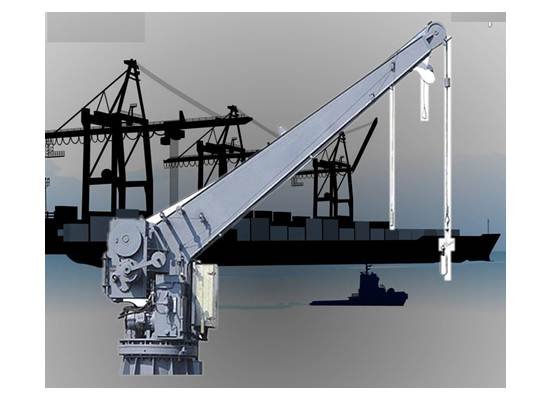 Palfinger Marine Safety Hydraulic slewing Davit with single fall for Rescue Boat, / Type: SCH 12-3,5 R