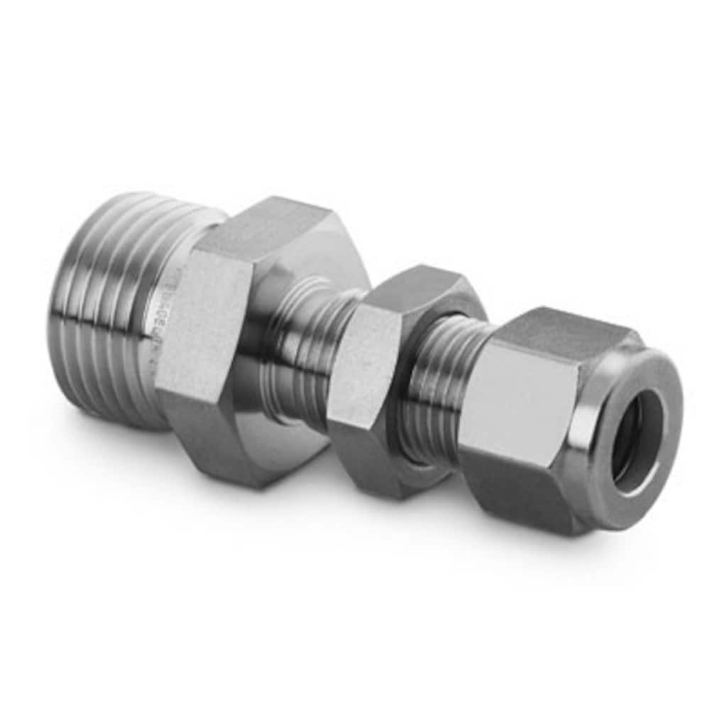 Swagelok 316 Stainless Steel VCO O-Ring Face Seal Fitting, Swagelok Tube Fitting Bulkhead Connector, 1/2 in. VCO Fitting x 1/2 in. Tube OD