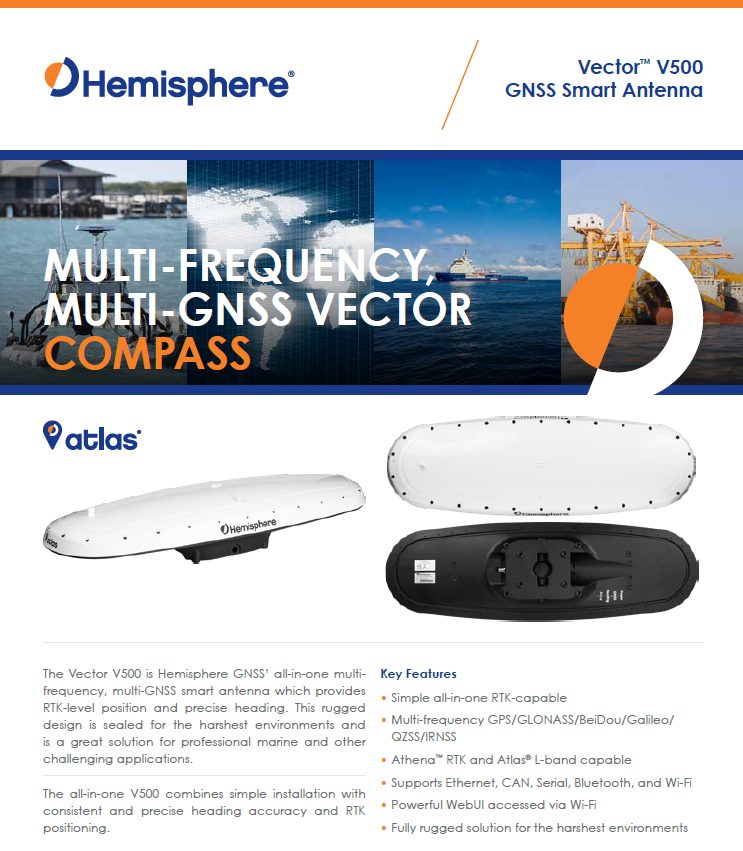 Hemisphere V500 GNSS Compass