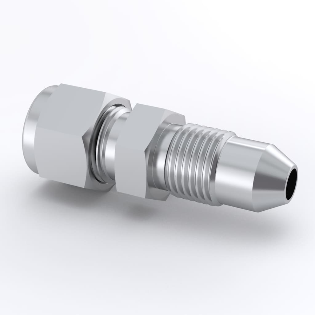 Swagelok 2507 Super Duplex Swagelok Tube Fitting, Male Connector, 3/8 in. Tube OD x 3/8 in. Male Cone and Thread