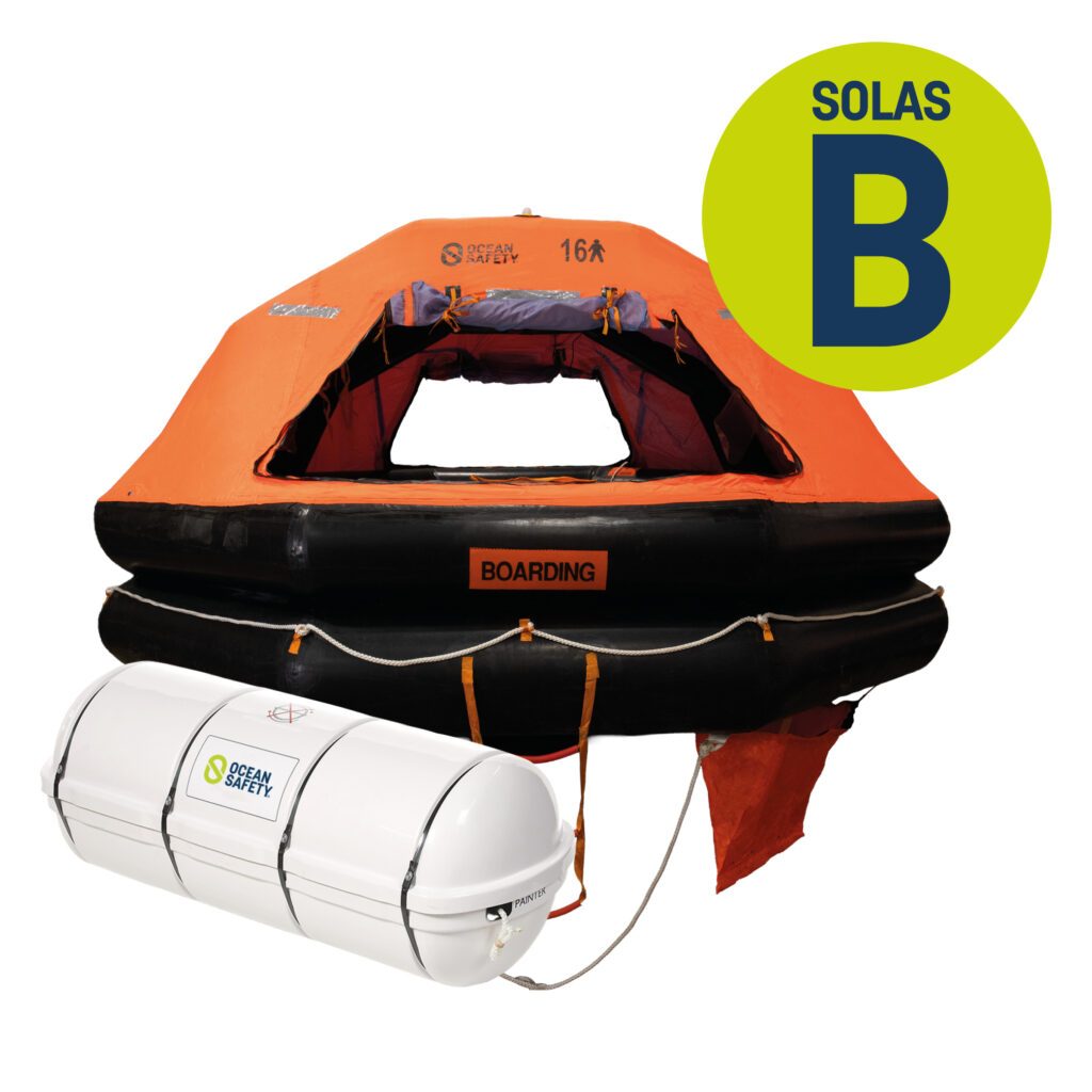 Ocean Safety SOLAS Ellipse Liferaft - SOLAS B Container