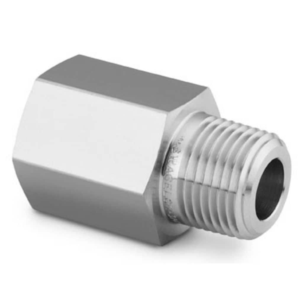 Swagelok Stainless Steel Pipe Fitting, Adapter, 1/2 in. Female NPT x 1/2 in. Male NPT