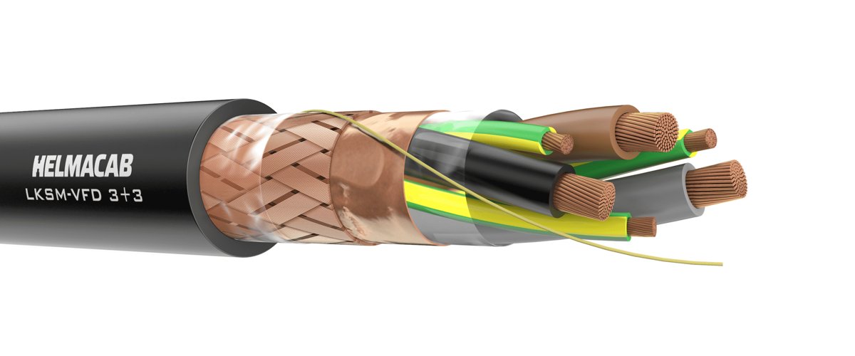 Helkama Bica LKSM-VFD 1,8/3kV flexible cable for Dragchain use