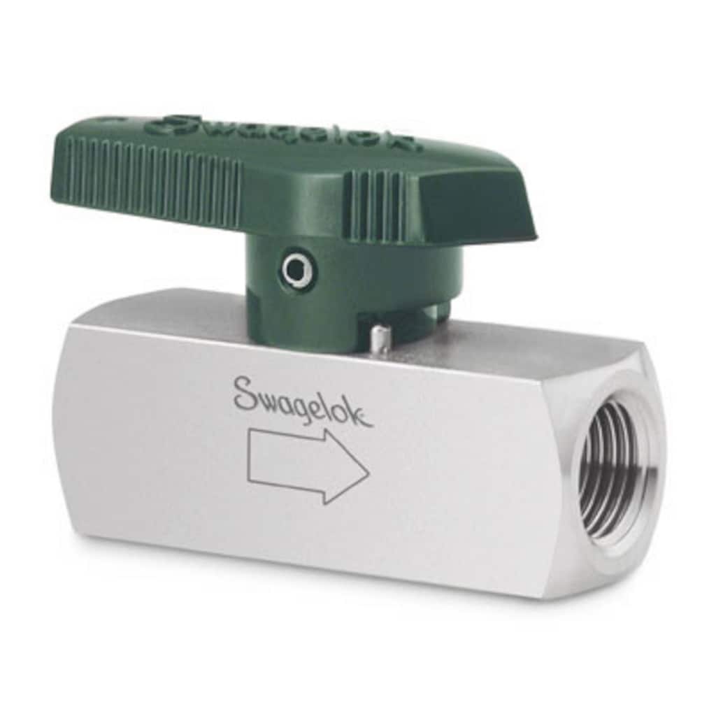 Swagelok Stainless Steel Quarter Turn Instrument Plug Valve, 1/2 in. FNPT, 2.7 Cv