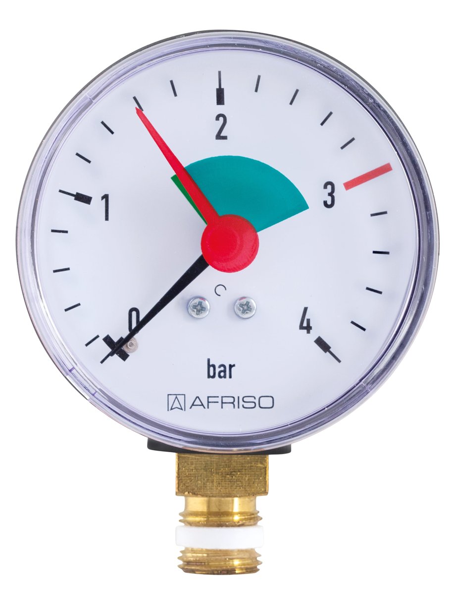AFRISO Bourdon tube pressure gauge HZ 63 rad | 63911