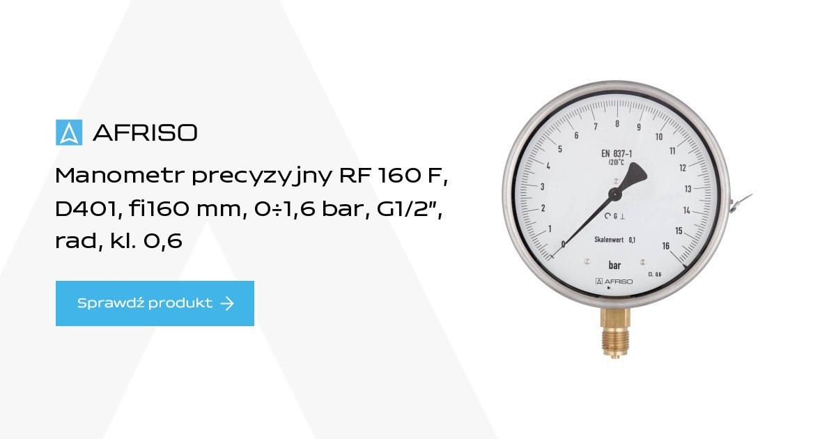 AFRISO Precision Bourdon tube pressure gauges RF160F | 85711401